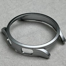 미드디엔 갤럭시 호환 워치4 5 6 클래식 PC 하드 케이스 커버 풀케이스 40mm/42mm/44mm/46mm, 실버