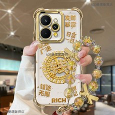 realme 發財轉盤手機殼 realme 15 Pro 15T 5G 保護殼 時尚防摔, F5619發轉盤-公仔+掛繩,OPPO 1