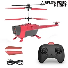 RC카 무선조종 장난감 크리스마스 선물 트럭 헬리콥터 비행기 드론 중장비 원격제어 리모콘Rc 헬리콥터 3.5, 01 Red 3.5CH
