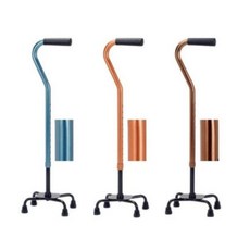 선물용 어르신 네발 지팡이 스스로 서있는 사발 삼발, 블루(AQ-30BL)