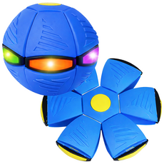 KC인증 로앤제이 LED 플랫볼 원반던지기 축구공 족구공 공놀이, 블루, 1개