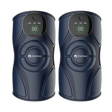 mimax電動護膝按摩器 氣囊震動熱敷 3D立體剪裁 輕巧便攜 舒緩膝蓋疲勞, 黑色(單入), D521
