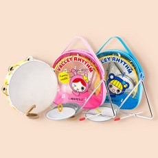 리듬 악기 4종 가방 세트 유치원 초등학교 음악수업, 리듬악기세트(블루), 1개