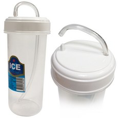 덕신 빨대컵(300ml)환자용물컵 병원 물컵 물병 주스컵 ssu+0406wo