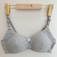 Morona茉娜精緻手工內衣-台灣製造-第二階段少女內衣/成長型/石墨烯/棉質/無鋼圈內衣/灰