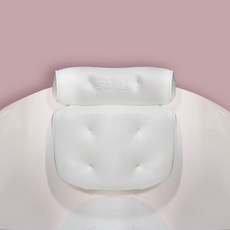 욕조 베개 자택 호텔 스파 목욕 쿠션 쿠션 등받이 채취 귀 양생 머리 쿠션 방수 목욕 베개 쿠션, 1개, 흰색