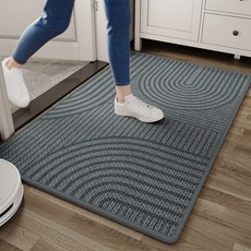 사리마 수출입 매트 먼지 청소 미끄럼 방지, 그레이60x90cm