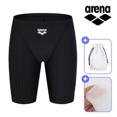 아레나 선셋마크 4부 남성 수영복 A5BM1PM11+폴리백+샤워타올