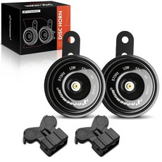 A-Premium 폭스바겐 제타 파사트 골프 산타나 라비다 보라 & 아우디 A6 100 200 스코다 옥타비아와 호환되는 전기 디스크 혼 2개, A-Premium 폭스바겐 제타, 파사트, 골프, 산타