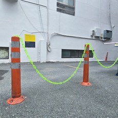 카미노아이8mm 2미터 형광색 플라스틱 경계 체인, 1개