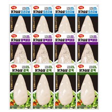 하림 닭가슴살오리지널 +갈릭 +블랙페퍼 100g 각4봉, 12개