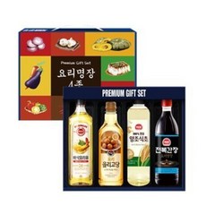 해표 백설 요리명장 바삭요리유 올리고당 양조식초 전복간장 명절 선물세트, 1세트, 500ml