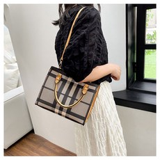 수지네작업실 체크토트백 가죽가방DIY 국내 배송 만들기 직접 만드는 공예 만들기 패키지, 1개, 체크토트백 카키옐로우