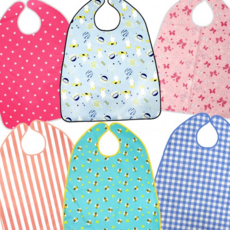 더해피 성인 턱받이 34 종 어른용 환자용, 01. 성인용 턱받이(버튼형), 20. 북유럽 삼각(그레이)