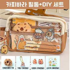까사루미 카피바라필통 DIY 꾸미기 귀여운 펜파우치, 1개, 1. 카피바라 스페셜