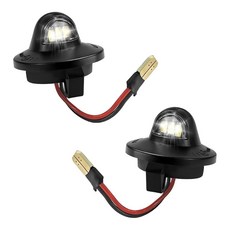 FSTUR 2PCS 풀 LED 번호판 라이트 태그 램프 어셈블리 F150 F250 F350 브롱코 익스플로러와 호환되는 6500K 화이트 카 라이트 자동차 어셈블리 교체(, 3 LED Chips