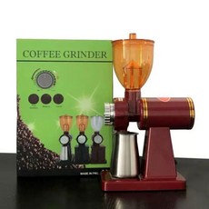 전동커피그라인더 자동커피분쇄기 수동원두그라인더 빈스밀 600n, P. Red Color Box 110V 방지 버전 버전, 1개