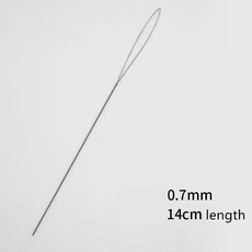 2 개/몫 스테인레스 스틸 큰 눈 구슬 바늘 구슬과 진주에 대 한 쉬운 스레드 문자열 코드 핀 DIY Jewellry 만들기 도구, 0.7mm