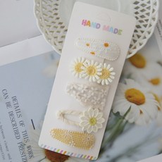 HANDMADE 패브릭 플라워 헤어핀 세트 (5종)