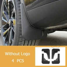 Mitsubishi Outlander 2023 2024 2025 스플래시 가드 머드 플랩 머드 가드 펜더 외장 액세서리 장식 타이어, 02 without logo
