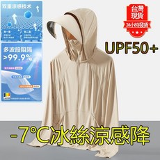 【台灣現貨】UPF50男女冰絲涼感防曬外套 連帽遮陽情侶款 尼龍防風運動外套