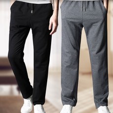 와이드 기모 남성 트레이닝 츄리닝 밴딩 바지