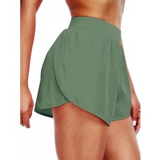 CADMUS 2 in 1 여성용 운동 반바지 운동 체육관 러닝 반바지 압박 라이너 브리프 포함 1팩: 13# 블랙 미디엄