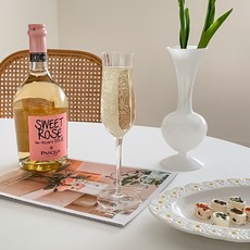 바닐라 크리스탈 글라스 와인잔 샴페인잔 A타입02, 단품, 1개