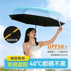 全自動雨傘 晴雨加固摺疊兩用男加大抗風暴傘 防紫外線遮陽傘