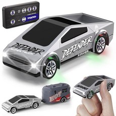 Cheffun Summer Toys 1:16 RC 자동차 물총 포함 -2.4GHZ 원격 제어 자동차 4WD 모든 지형 수륙 양용 공격 아동용 전기 자동차 야외 수영장 장난, 1:64 RC Car (Tabletop), 1개