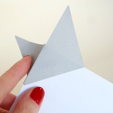 [똥여시] 무지서류모서리스티커 아첨지 아부지 서류스티커, 연회색