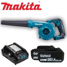 마끼다 충전송풍기 블로워 20Vmax 갈랜드 배터리 충전기 세트 DUB185, 1세트, 배터리2개