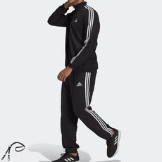 adidas 愛迪達 運動外套+長褲 黑色+PG繩