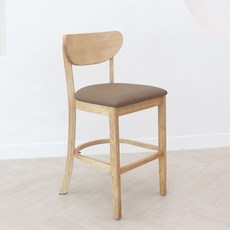 [파스텔우드] 비시바 원목바의자 아일랜드식탁의자 바체어 홈바의자, 네추럴