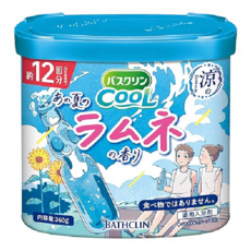 바스크린 쿨 분말 입욕제 투명타입 여름입욕제 그 여름의 라무네의 향 360g 12회분, 1개