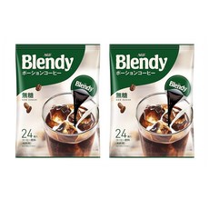 AGF Blendy 블랜디 무가당 액상 포션커피 24개입 432g 2팩, 2개