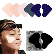 USA제조 2+1 아이블랙정품 아이패치 눈부심방지 스티커 골프 낚시 등산 스키 테니스 UV차단, 그레이, 3개