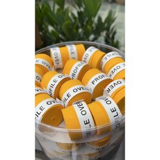 60 단위 미끄럼 방지 드라이 느낌 테니스 라켓 오버그립테니스 배드민턴 낚싯대 스포츠 스쿼시 테이프, WM Yellow