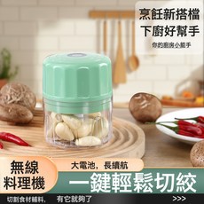 DFMEI 熱銷電動搗蒜器家用蒜泥器蘸料小型家用廚房蒜蓉電動打蒜器, 1個, 基礎款:配件刀頭