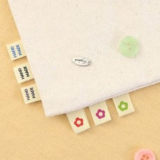 패션스타트 플라워 믹스 면라벨 끼움라벨 6개입, 1개, 멀티