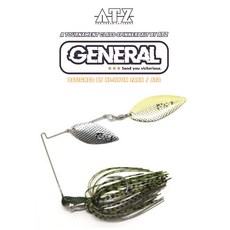 ATZ 스피너베이트 제네럴 1/2온스 DW 스베 데코이훅 더블윌로우, DW(G-04), 1개, 14g