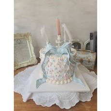 리본 비앙케이크 생크림 부천 인천 청라 부평 돌잔치 서울 송내 송도 환갑 팔순 구순 백일 애기 아기 베이비샤워 예쁜 빈티지 파티 성별 케이크 동물성 잔치 천일 선물, 1개, 1kg