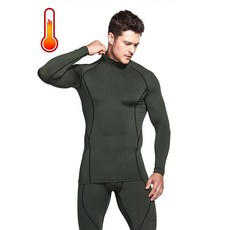테슬라 남성 베이스레이어 기모 터틀넥 발열 내복 내의_F 852760