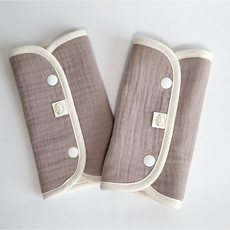 메롱베베 아기띠침받이 어깨용2p 이중거즈 코코아