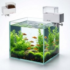 동명 물고기 어항 자동 먹이 사료 급여기 사료통, 50g, 1