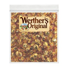 [놀러과자] 웨더스 오리지널 크리미필링 사무실 간식 사탕 대용량 개별포장, 50개, 6.2g