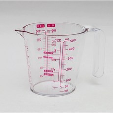 小腹婆嚴選 透明量杯 250ml 500ml 烘焙工具 量杯, 1個