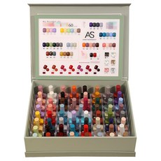 AS 60色甲油膠套組 美甲套組 彩色瓶 美甲沙龍級專業美甲, 60 colors, 1個