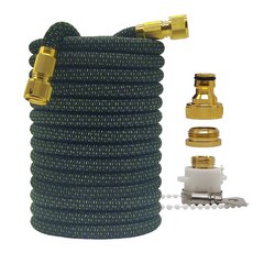 점적호스 관수 텃밭용품 농사용 용품 저설 관개 세트 물주기 고압 정원 워터 호스 확장 가능한 매직 플렉시블 참깨 과립 파이프 정원 농장 관개 세차 건 2.5-30 m, 50피트, Black Green hose, Black Green hose