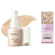 마끼아쥬 에센스 리퀴드 EX 세럼 파운데이션 오커10 + 드라마틱 스킨 센서 베이스 네오 라벤더 25ml, 1세트